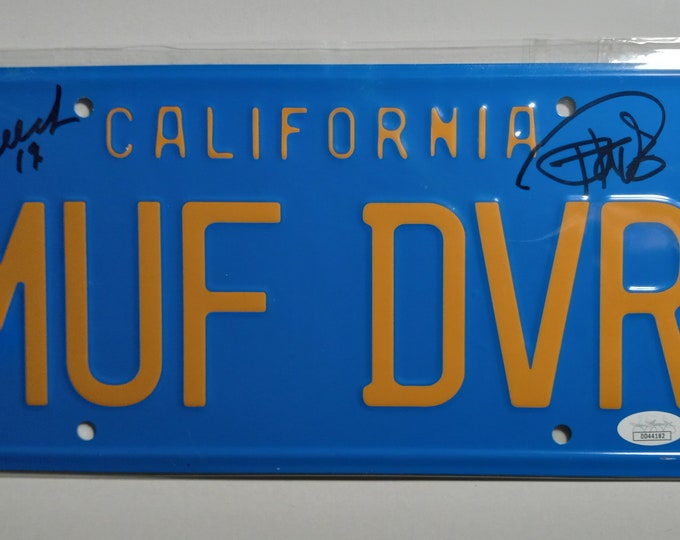 Cheech & Chong Authentic Signed License Plate W/ JSA Authentication - MUF-DVR