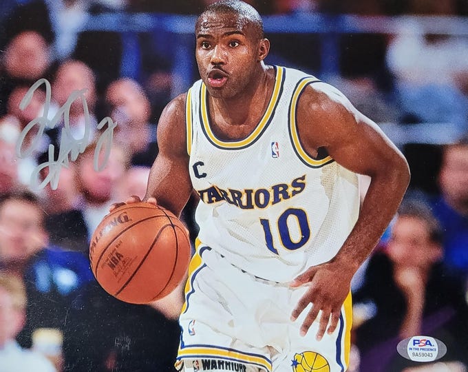 Tim Hardaway Authentic Signed 8x10 Photo W/ PSA COA Golden State Warriors