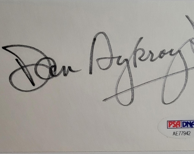 Dan Aykroyd Authentic Signed Index Card W/ PSA COA Coneheads Blues Brothers SNL