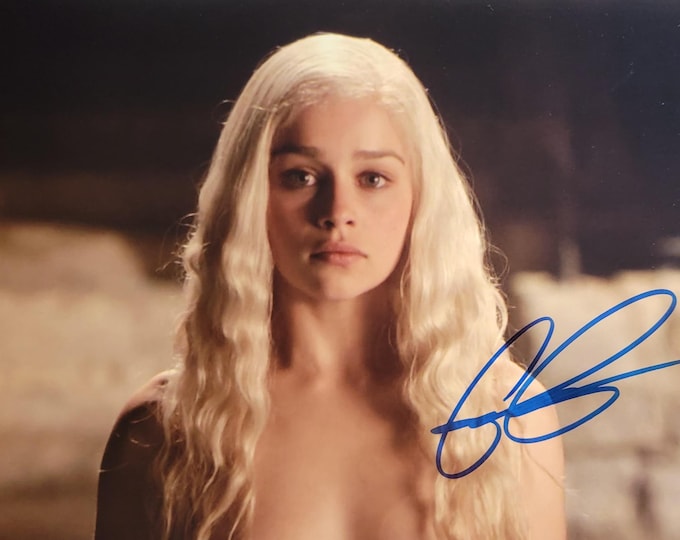 Emilia Clarke Authentic Signed 8x10 Photo W/ JSA COA 3rd Party Authentication Game Of Thrones HOT!!!