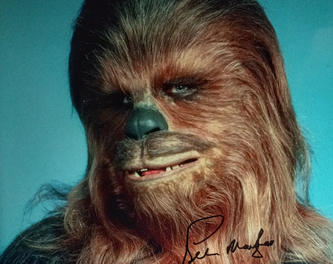 16x20 Peter Mayhew Authentic Signed Photo W/ Beckett Authentication - Star Wars - Chewbacca