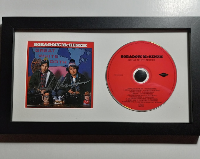 Rick Moranis Authentic Custom Framed & Signed CD Display With 3rd Party Authentication - Great White North - Strange Brew - SCTV