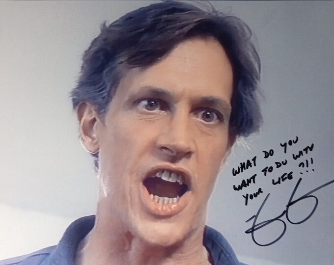 Mark Metcalf 8.5x11 Authentic Signed Photo W/ 3rd Party Authentication - Twisted Sister Dad Inscribed: What Do You Want To Do With Your Life
