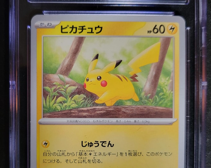 Pikachu 2023 Pokemon Scarlet & Violet 151 Japanese CGC PRISTINE 10 #25/165