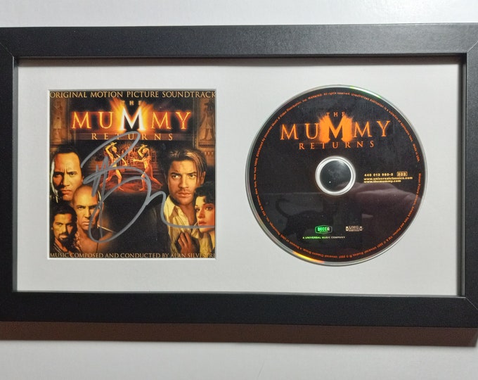 Brendan Fraser Authentic Custom Framed & Signed CD Display With 3rd Party Authentication "The Mummy" - Looks Amazing In Person