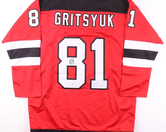 Arseni Gritsyuk Authentic Signed Jersey W/ JSA COA New Jersey Devils #81