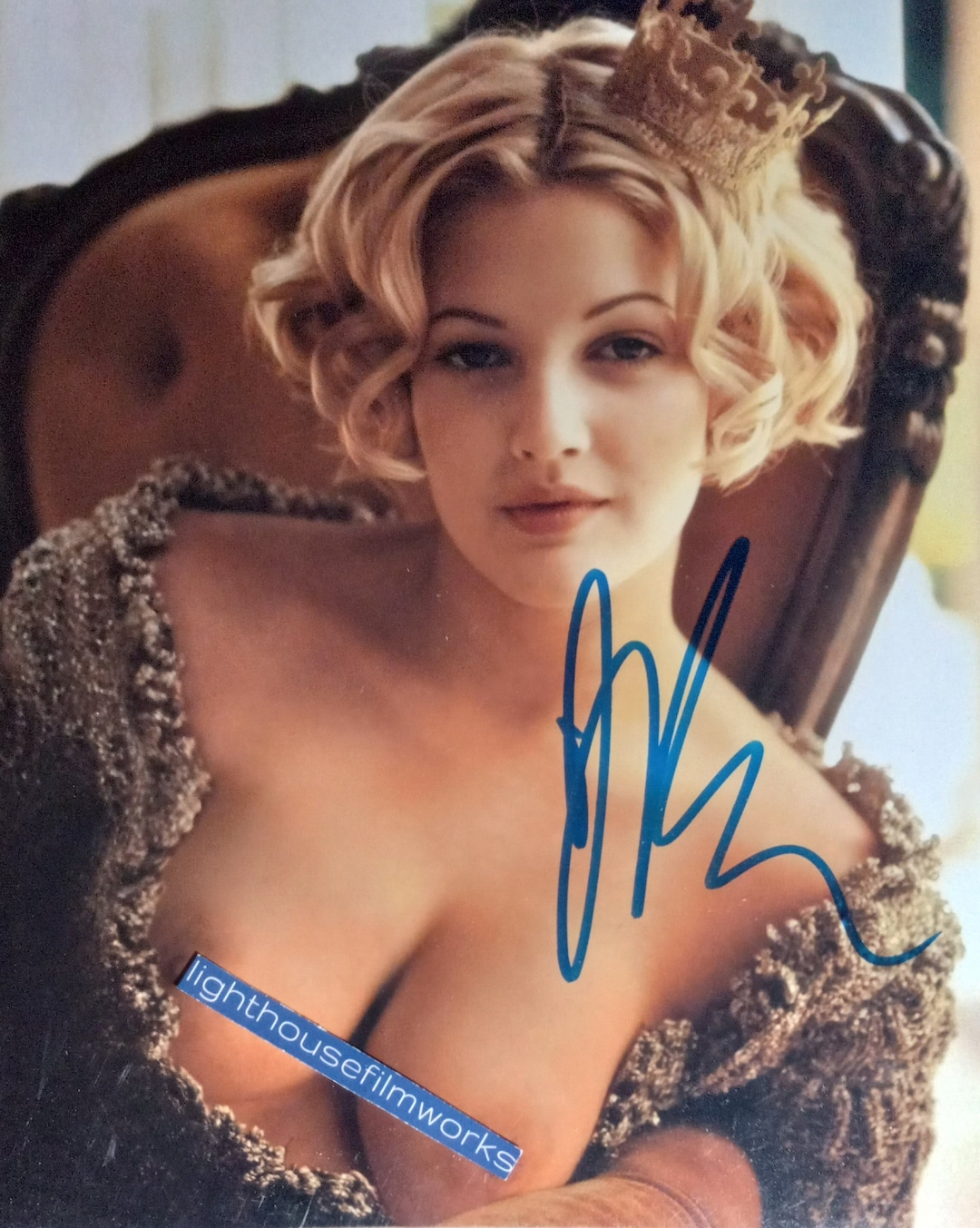 Drew Barrymore Authentic Signed 8x10 Photo W/ A1COA Playboy :0 - Etsy