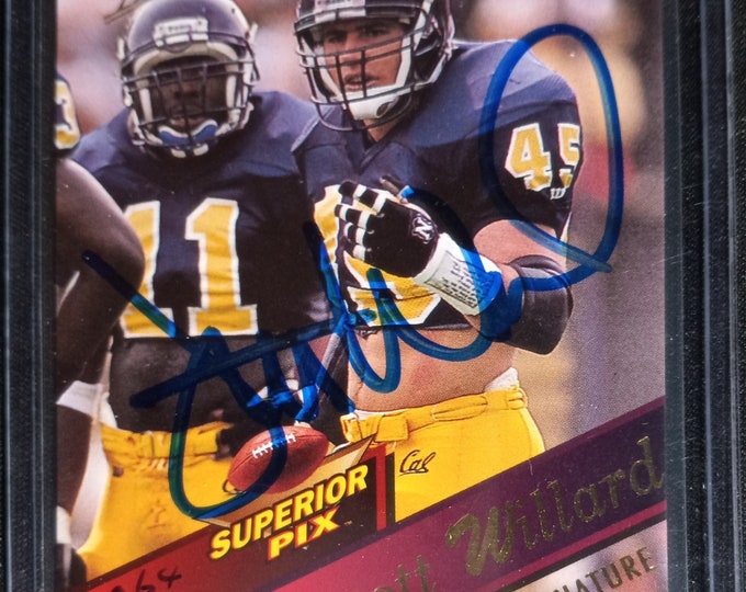 NFL Jerrott Willard Numbered & Signed Rookie Card #4064 of 5K - Kansas City