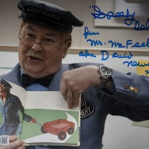 David Newell 8x10 Foto autentica firmata con autenticazione Beckett - Mr. Rogers Neighborhood - Mr. McFeely