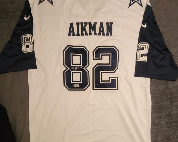 Troy Aikman Signed Nike On Field Jersey W/ Beckett BAS COA Dallas Cowboys #8