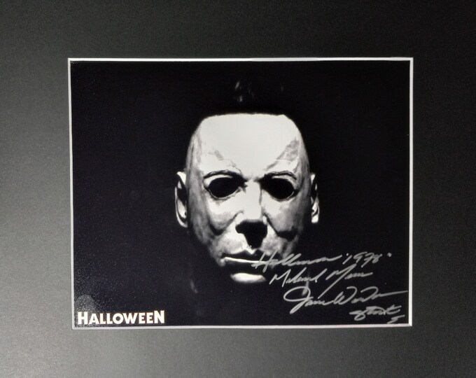 James "Jim" Winburn Authentic Signed 8x10 Photo With An 11x10 Frame Ready Matting + 3rd Party COA - Halloween - Michael Meyers - (d.2022)