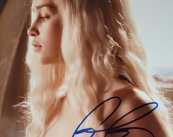 Emilia Clarke Authentic Signed 8x10 Photo W/ JSA COA 3rd Party Authentication Game Of Thrones HOT!!!
