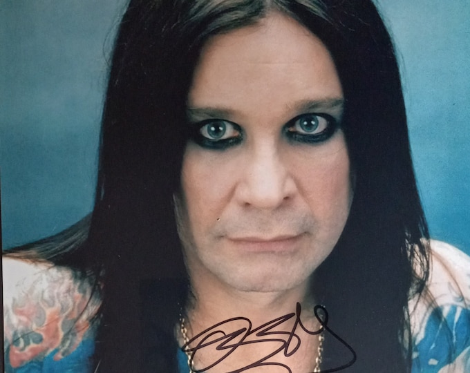 Ozzy Osbourne 11x14 Authentic Signed Photo W/ 3rd Party Authentication - Sabbath - Full Signature - Sirius XFM Ozzy's Boneyard Exclusive