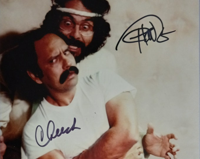 Cheech & Chong 8x10 Authentic Dual Signed Photo W/ JSA Sticker