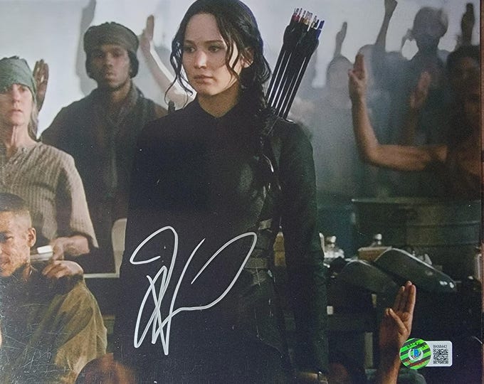 Jennifer Lawrence Authentic Signed 8x10 Photo W/ Beckett BAS COA Hunger Games