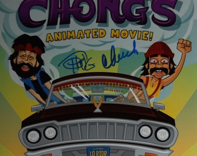 Cheech & Chong 8x10 Authentic Signed Photo W/ JSA COA