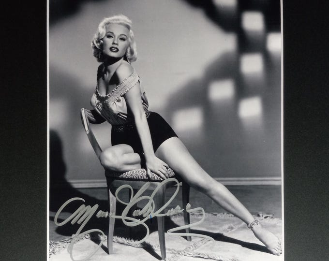 Mamie Van Doren Authentic Signed 8x10 Photo In A Frame Ready 11x14 Matting Display W/ 3rd Party JSA COA Authentication