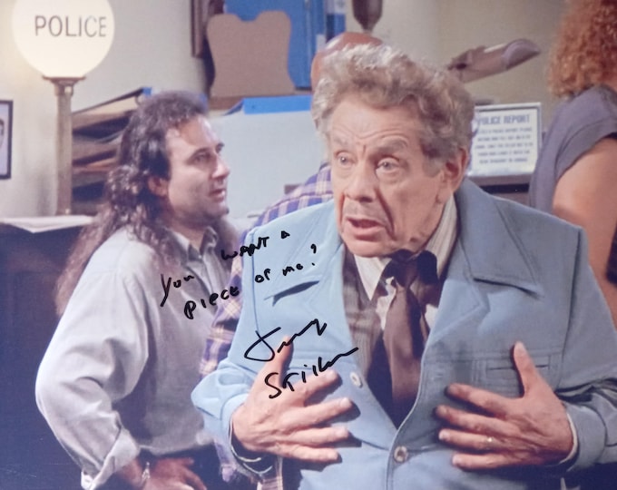 Jerry Stiller 8.5x11 Authentic Signed Photo W/ 3rd Party Authentication - Seinfeld - Inscribed: You Want A Piece Of Me?