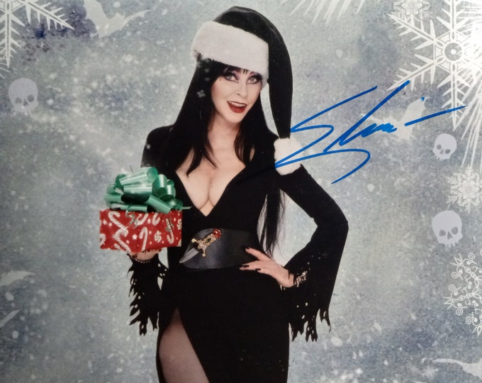 Cassandra Peterson aka Elvia Authentic Signed 8x10 Photo W/ Lighthouse COA