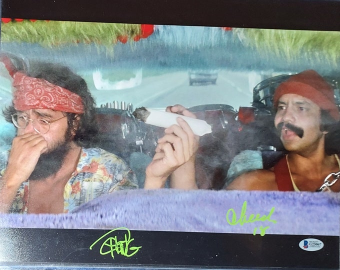 Cheech & Chong 11x14 Authentic Dual Signed Photo W/ Beckett COA
