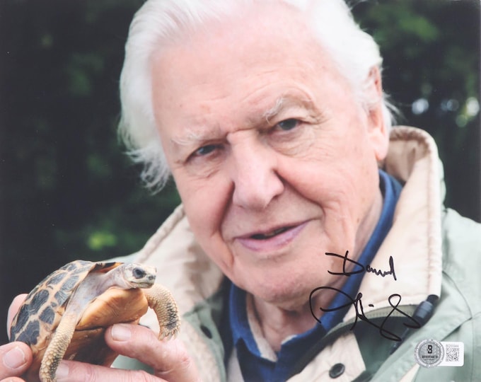 David Attenborough Signed "Planet Earth" 8x10 Photo W/ Beeckett BAS Authentication