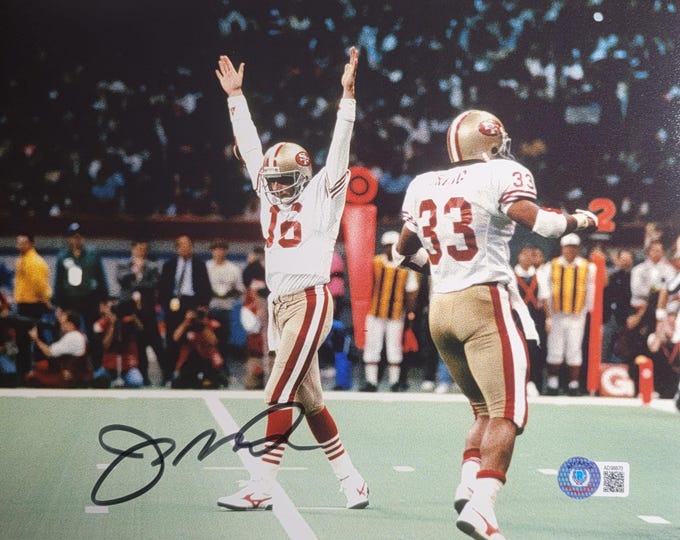 Joe Montana Signed 8x10 Photo W/ Beckett BAS COA San Francisco 49ers
