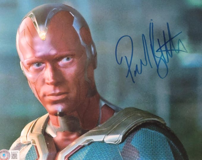Paul Bettany Authentic Signed 8x10 Photo W/ Beckett BAS COA