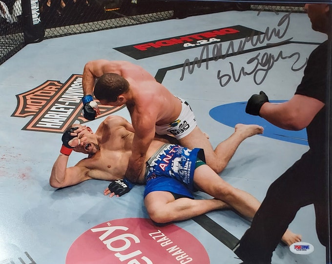 Mauricio Rua 11x14 Authentic Signed Photo W/ PSA COA - UFC Shogun Mma
