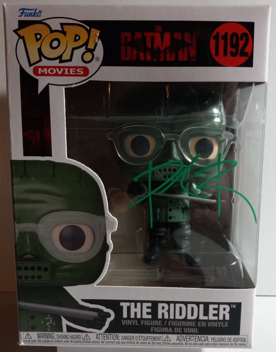 Paul Dano Authentic Signed Funko Pop W/ Lighthouse COA - the Batman -  Riddler - Etsy Canada