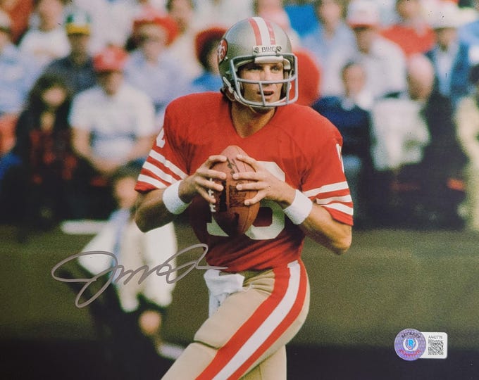 Joe Montana Signed 8x10 Photo W/ Beckett BAS COA San Francisco 49ers