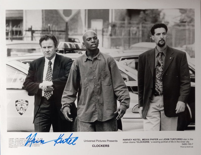 Harvey Keitel Authentic Signed 8x10 Vintage Photo W/ 3rd Party Authentication Clockers image 1