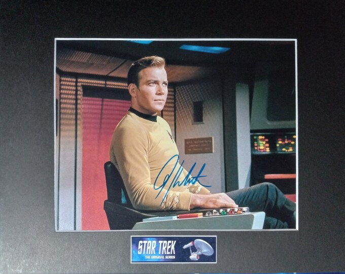 William Shatner Authentic Signed 8x10 Photo With Custom 11x14 Frame Ready Display W/ 3rd Party Authentication - Star Trek - Captain Kirk