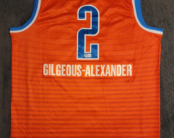 Shai Gilgeous-Alexander Signed SE Nike Jersey Beckett BAS COA Oklamoma City Thunder #2