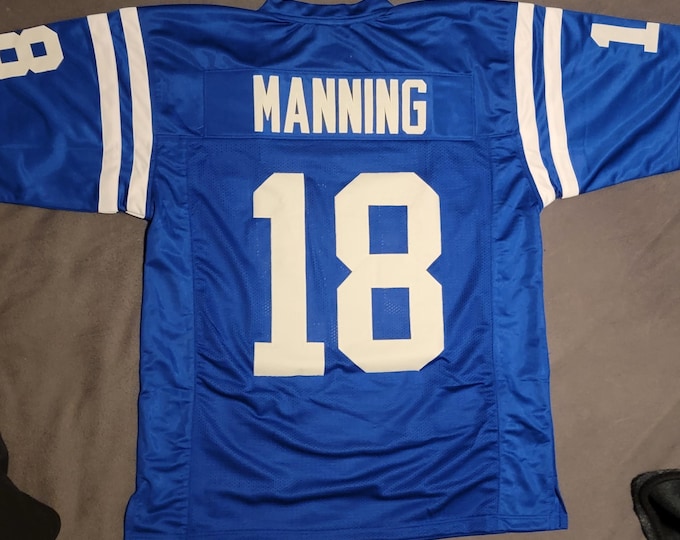 Peyton Manning Unsigned Indianapolis Colts Fan Jersey Size XL