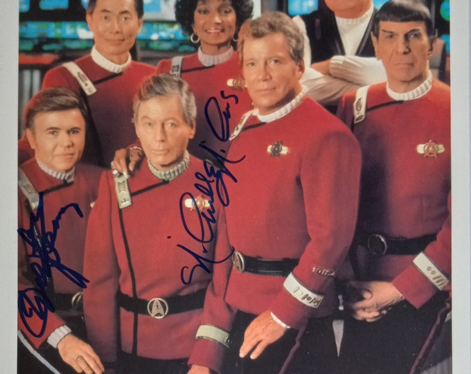 Walter Koenig & Nichelle Nichols 8x10 Authentic Dual Signed Photo W/ JSA COA - Star Trek