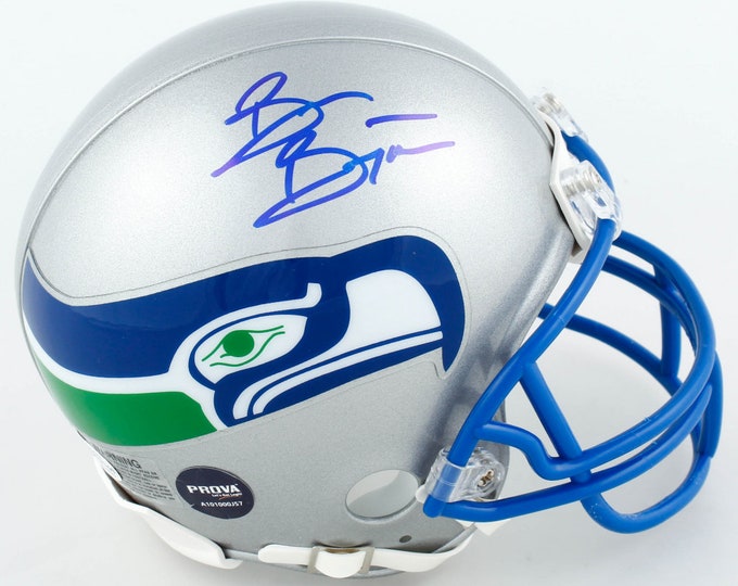 Brian Bosworth Authentic Signed Mini Helmet W/ Beckett & Prova COA's - The Boz - Seattle Seahawks
