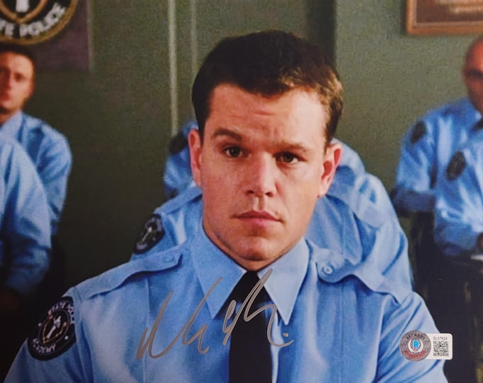 Matt Damon Authentic Signed 8x10 Photo W/ Beckett BAS COA The Departed