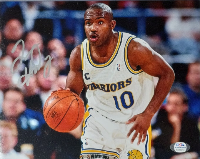 Tim Hardaway 8x10 Authentic Signed Photo W/ PSA COA - Golden State Warriors