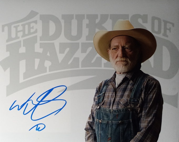 Willie Nelson Authentic Signed 8x10 Photo W/ Lighthouse COA - Country Music Legend - Dukes Of Hazzard - Uncle Jesse