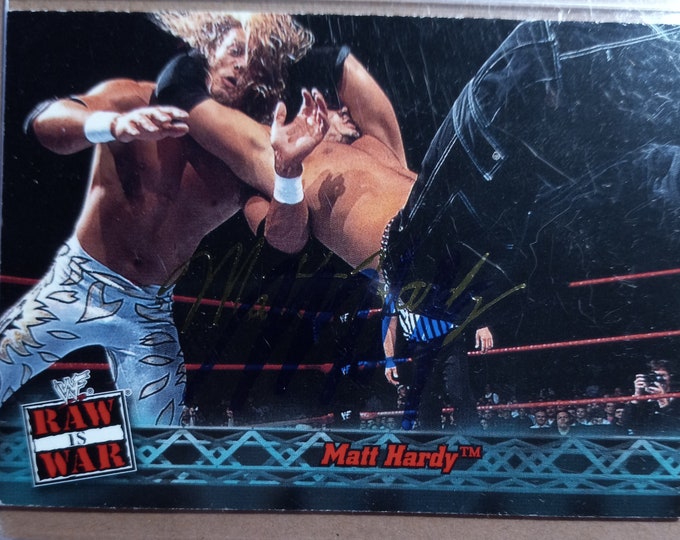 Matt Hardy Authentic Signed Card WWE 2001