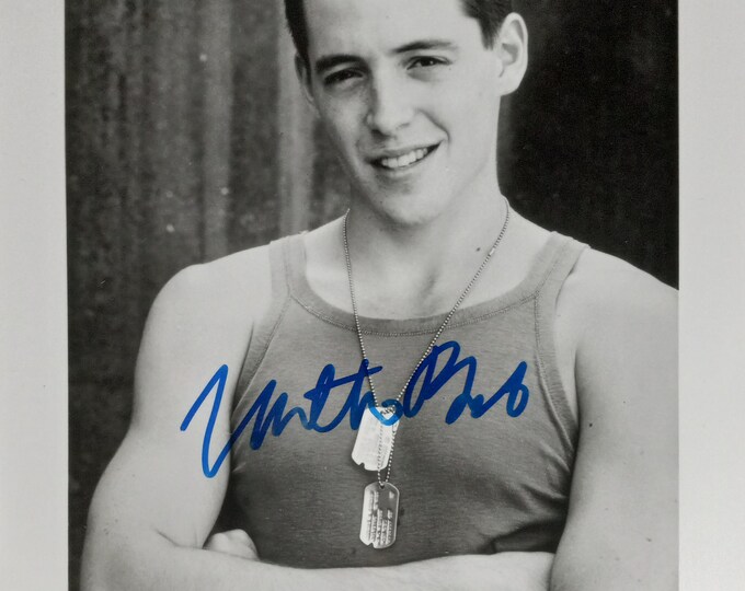 Matthew Broderick Authentic Signed 8x10 Vintage Photo W/ A1 Authentication - Biloxi Blues
