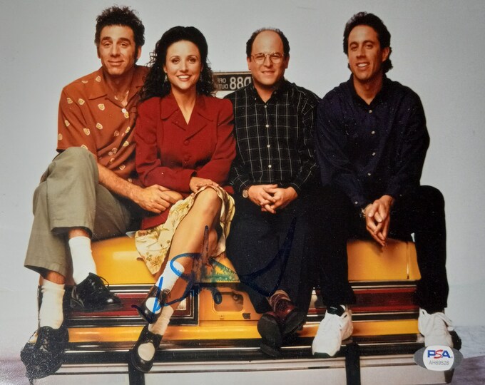 Jason Alexander 8x10 Authentic Signed Photo W/ PSA COA - Seinfeld (Please Note Slight Smudge In Signature)