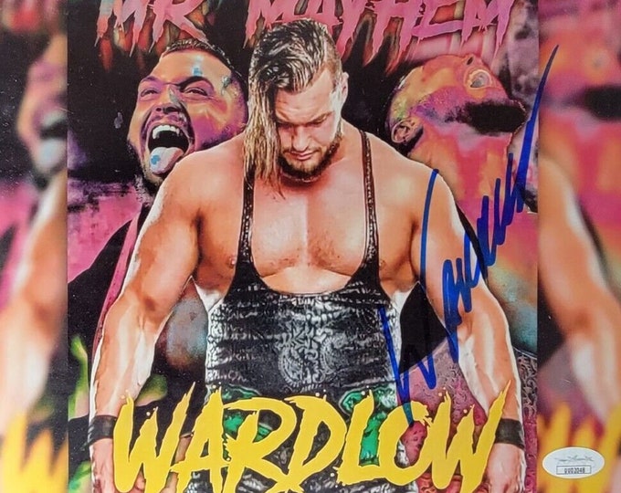 Wardlow Authentic Signed 8x10 Photo W/ JSA COA - AEW - Wardog