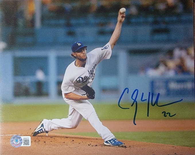 Clayton Kershaw Authentic Signed 8x10 Photo W/ Beckett BAS COA LA Dodgers
