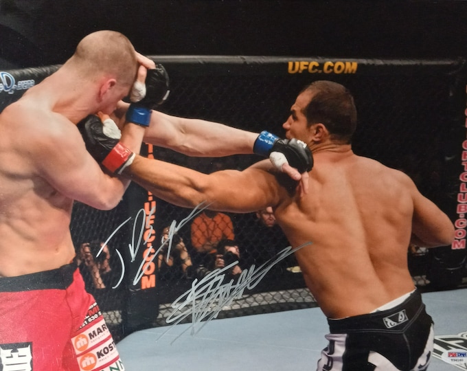 12x18 Junior Dos Santos & Stefan Struve Authentic Dual Signed Photo W/ PSA COA - mma ufc