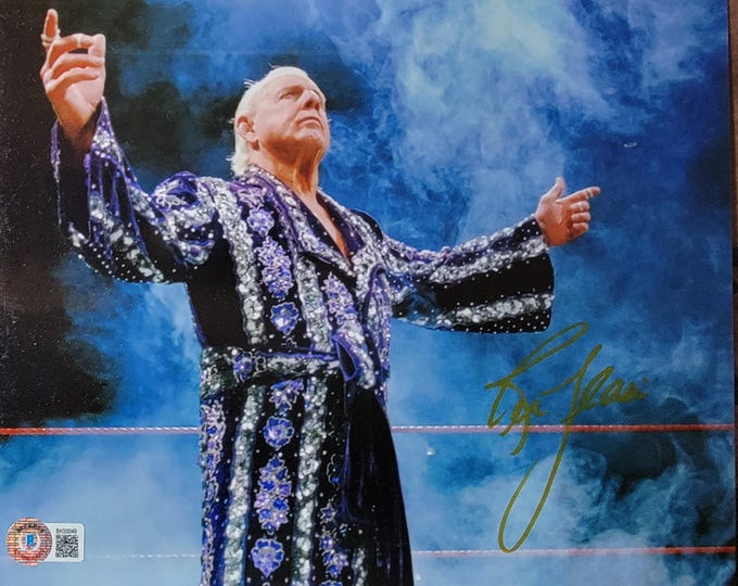 Ric Flair Authentic Signed 8x10 Photo W/ Beckett BAS COA