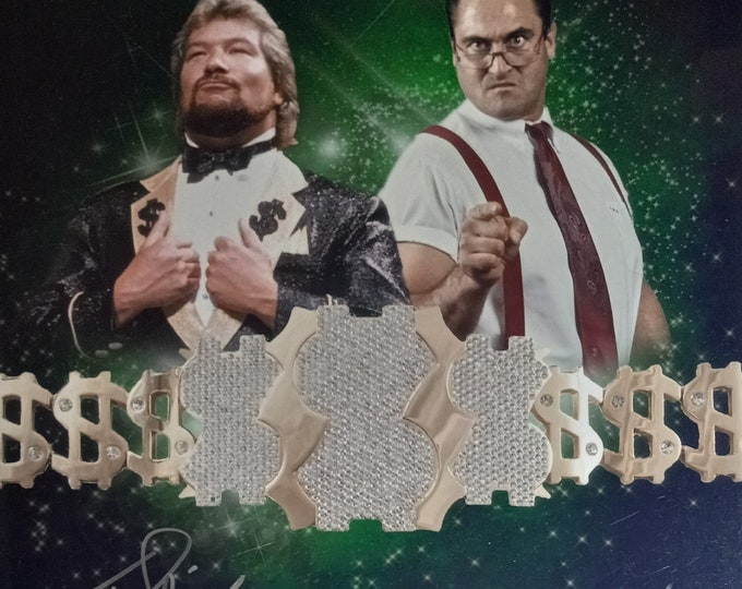 16x20 Ted DiBiase & IRS Authentic Dual Signed Photo W/ JSA COA - wwe wwf - Money Inc.
