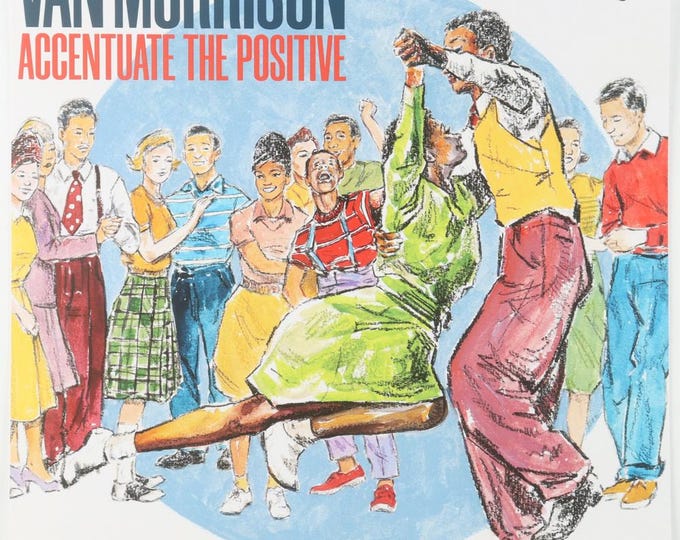 Van Morrison Authentic Signed 12x12 Flat W/ JSA Sticker Accentuate The Positive