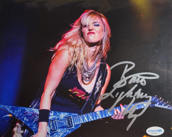 Britt Lightning  Signed 8x10 Photo W/ ACOA Authentication - Vixon