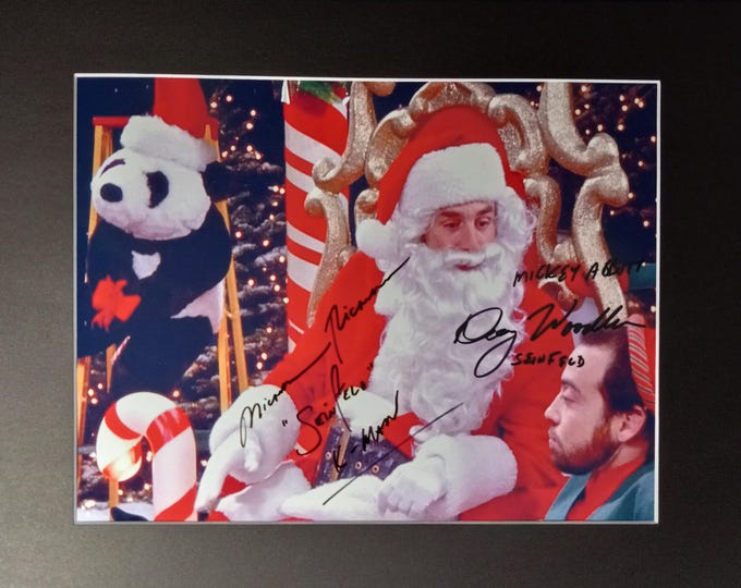 Michael Richards & Danny Woodburn Authentic Signed 8x10 Photo In A Frame Ready 11x14 Matting W/ 3rd Party Authentication - Seinfeld